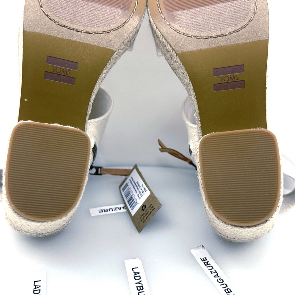NWOB TOMS Women’s Majorca Rope Platform Sandal - Natural Basket Weave Size: 7.5 - Picture 13 of 15